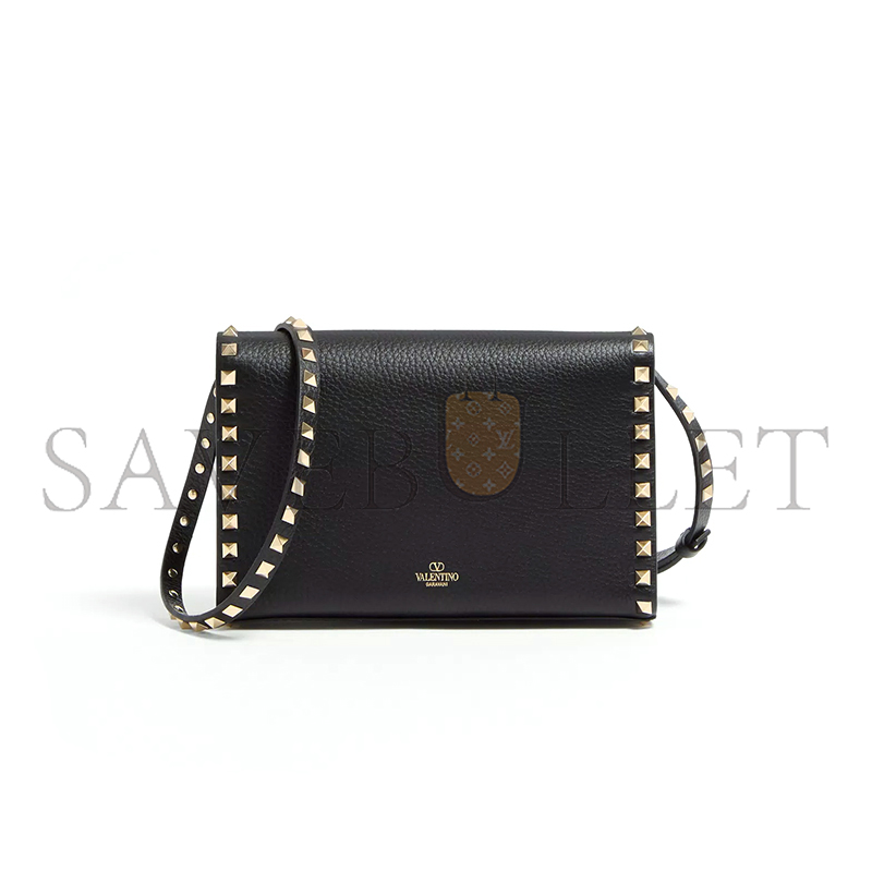 VALENTINO GARAVANI SMALL ROCKSTUD GRAINY CALFSKIN CROSSBODY BAG 7W2B0181VSF_0NO (22.5*15*6cm)
